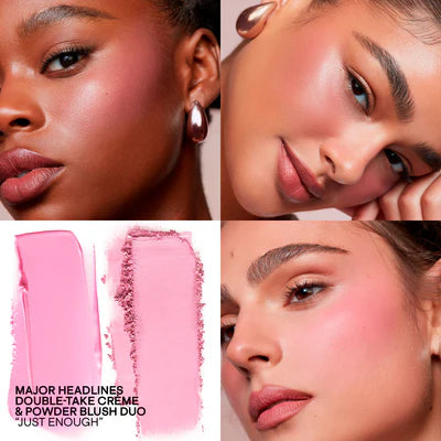 Major Headlines Double-Take Crème & Powder Blush Duo - Summit Beauty