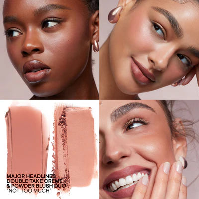 Major Headlines Double-Take Crème & Powder Blush Duo - Summit Beauty