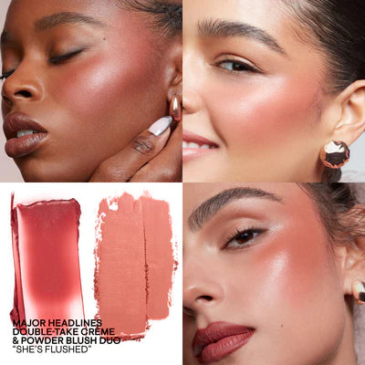 Major Headlines Double-Take Crème & Powder Blush Duo - Summit Beauty