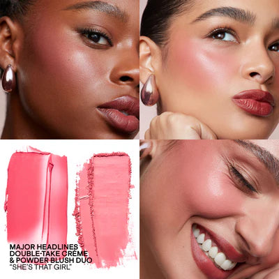 Major Headlines Double-Take Crème & Powder Blush Duo - Summit Beauty